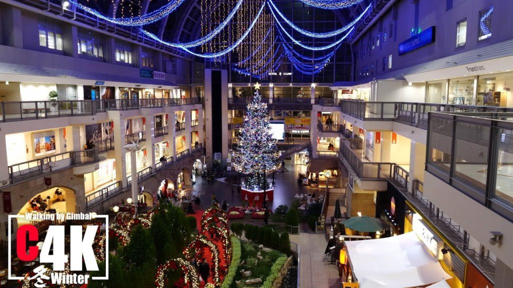 札幌ファクトリー ジャンボクリスマスツリーへの散歩 C4K