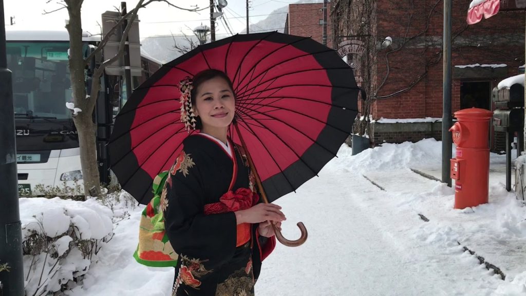 Hakodate trip  Kimono & snow