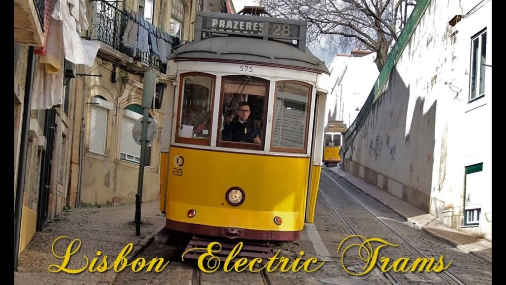 Electric Trams of Lisbon, Portugal