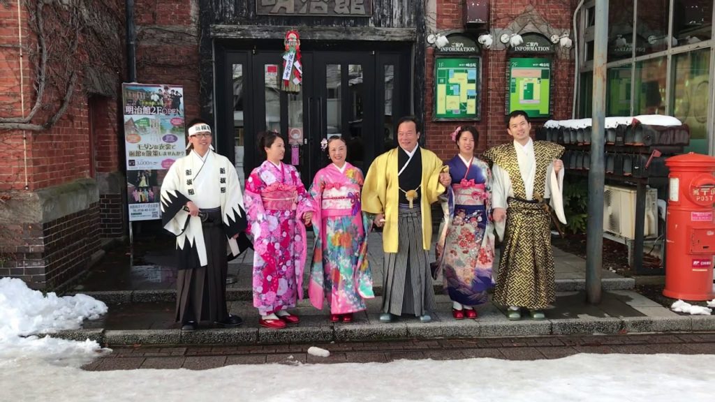 The family enjoyed a kimono experience in Hakodate trip.