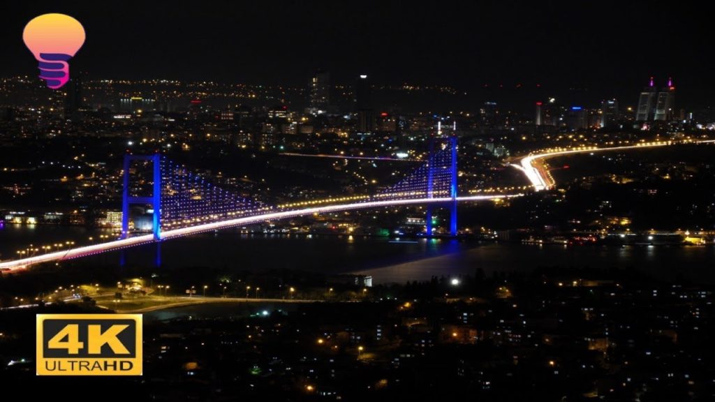Istanbul Complete Landing from Airplane at Night Turkey | 4K Ultra HD
