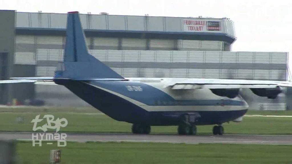 Antonov AN-12 UR-DWF, Malaysia Airlines Boeing 777, Danish Air Transport MD80 at Stansted