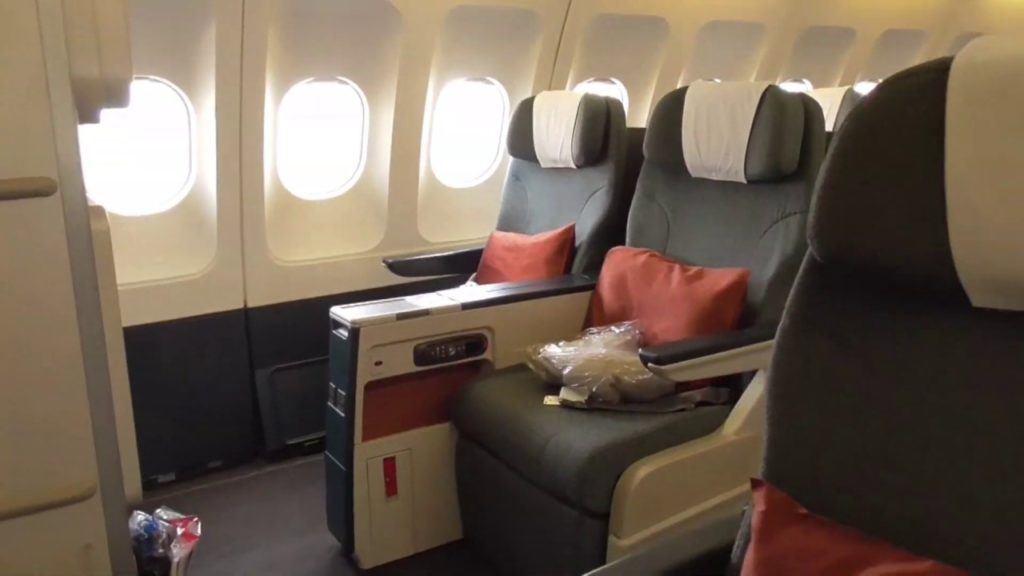 キャセイパシフィック航空CX509便ビジネスクラス