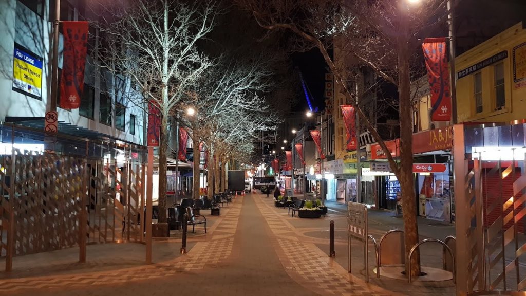 HOBART, Tasmania -  4K Night drive through the city