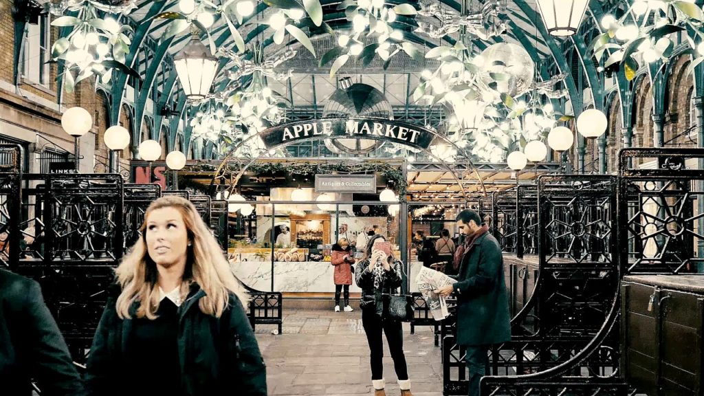 Covent Garden Christmas Lights, London, 12th Nov 2019 - Cinematic