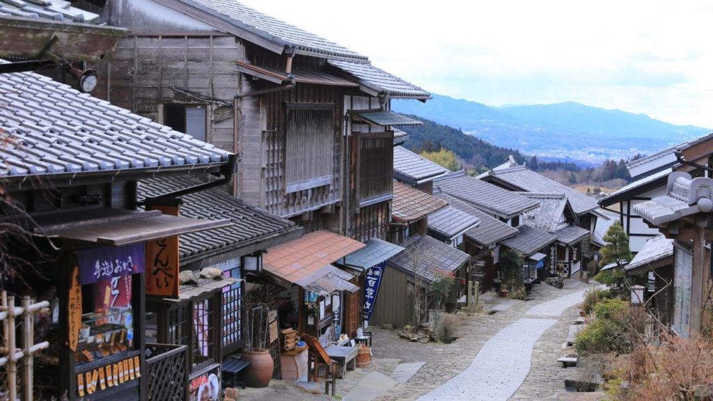 JG☆☆☆4K 岐阜 中山道 馬籠宿と落合の石畳(史跡) Gifu,Nakasendo Magomejuku and Ochiai(Historic Site)