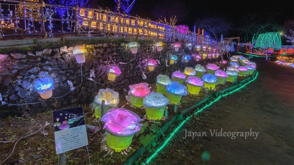 宮城県山元町のイルミネーション コダナリエ 8K-Beautiful illumination in Japan KODANARIE 2018
