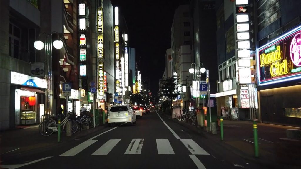 【夜ドライブ】名古屋最大の歓楽街「錦」をだらだらドライブ【名古屋】 Night Drive "Nishiki" entertainment district Area. , Nagoya Japan.