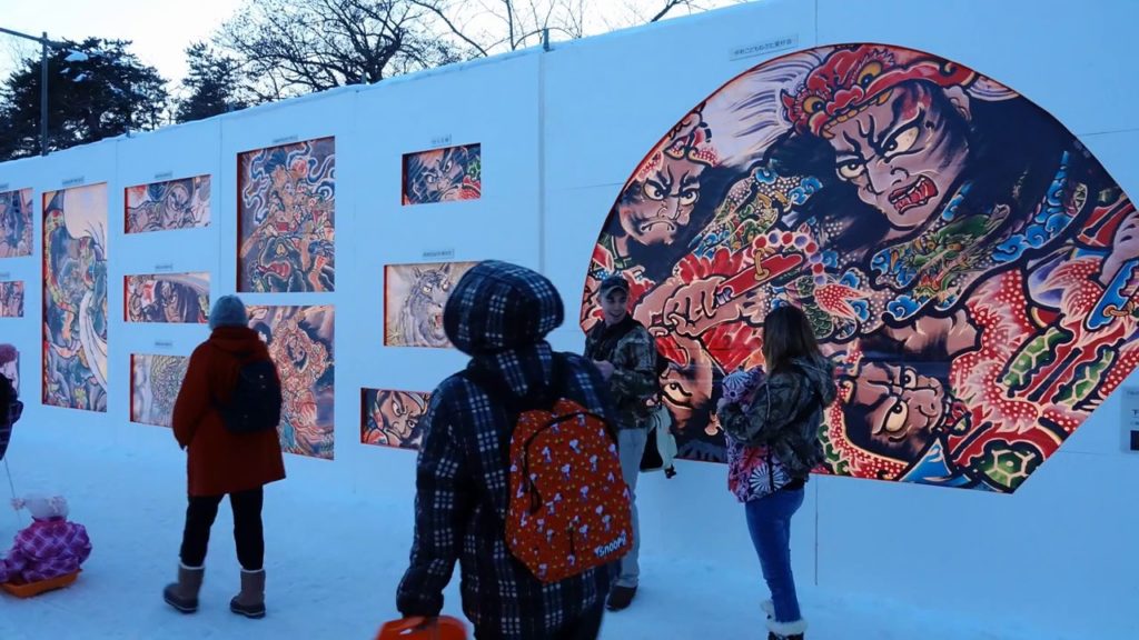 [4K] Hirosaki Castle Snow Lantern Festival 2017 AOMORI JAPAN弘前城雪灯籠まつり
