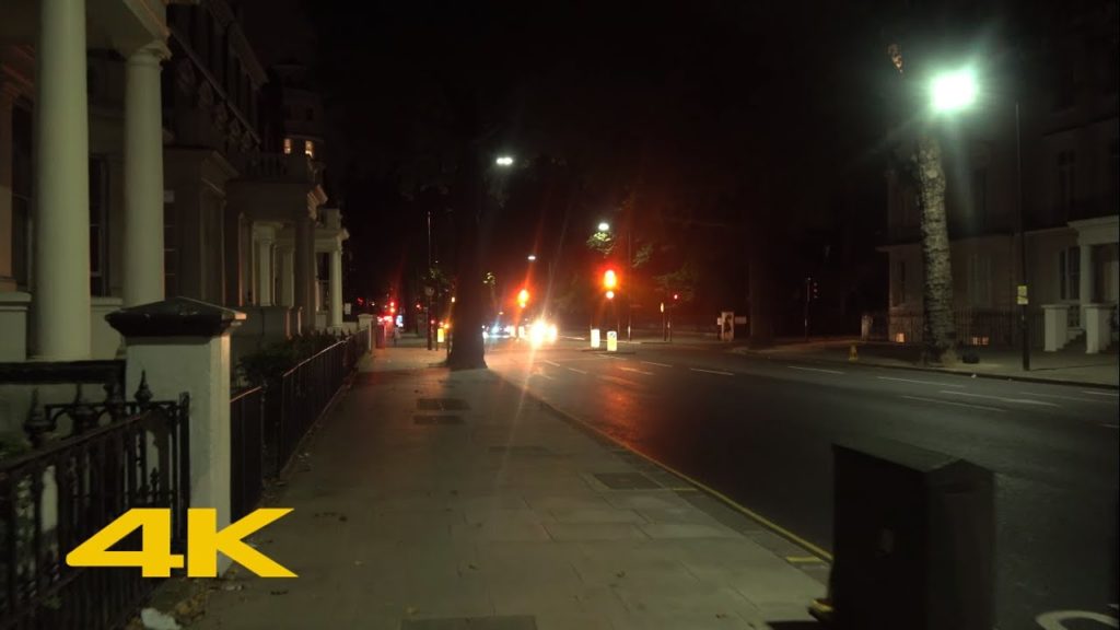 London Walk: Holland Park Avenue at night【4K】 London Walk: Holland Park Avenue at night【4K】