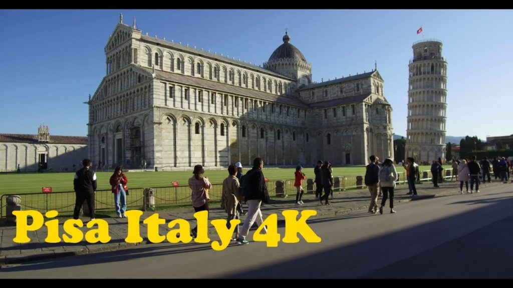 Walk around Pisa Italy 4K.