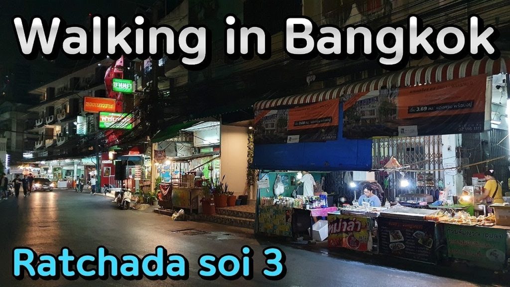 Walking around MRT Rama 9 Station [ Local Food Street ]