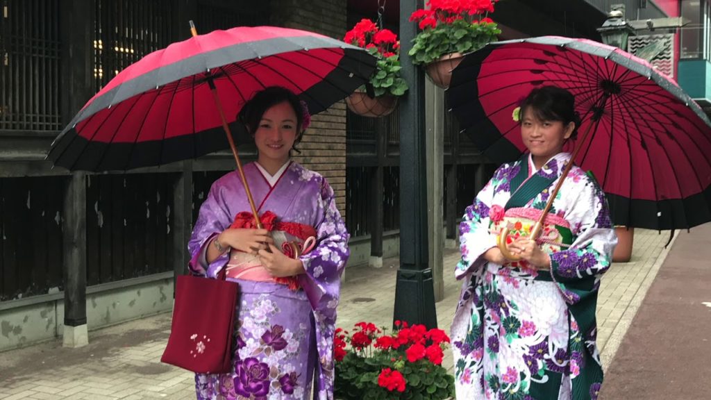 Hokkaido Hakodate trip ,Beautiful girls had a kimono experience