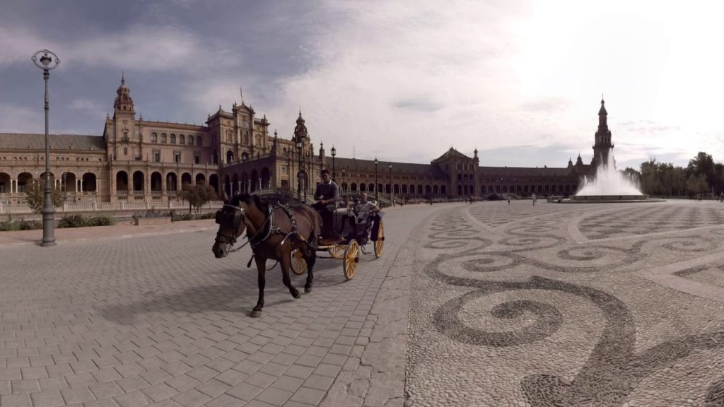360 video: Plaza de España, Seville, Spain