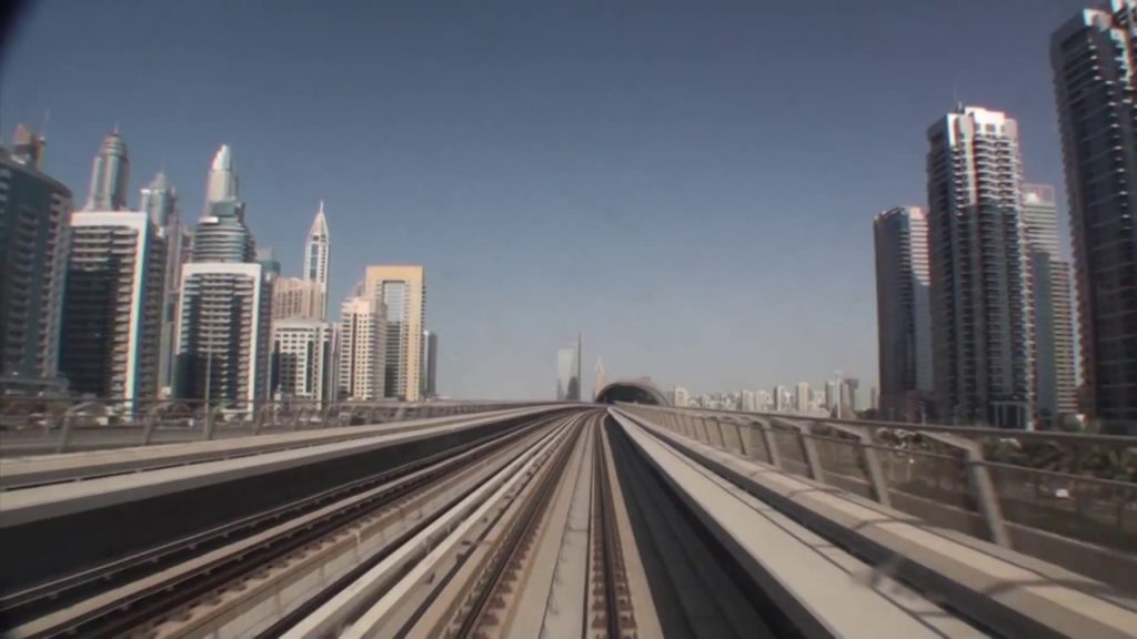 Dubai Metro Timelapse - Red Line