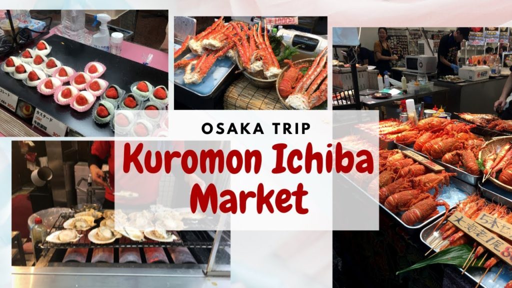 Food Tour at Kuromon Ichiba Market (Osaka Trip)