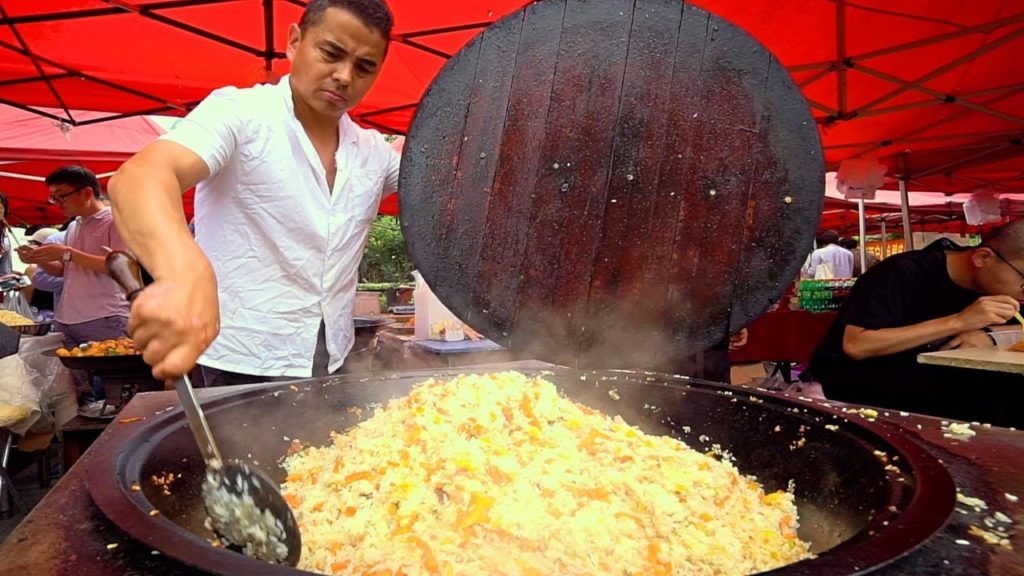 Muslim Chinese Street Food in Shanghai!! HALAL XINJIANG Market Street Food in CHINA!