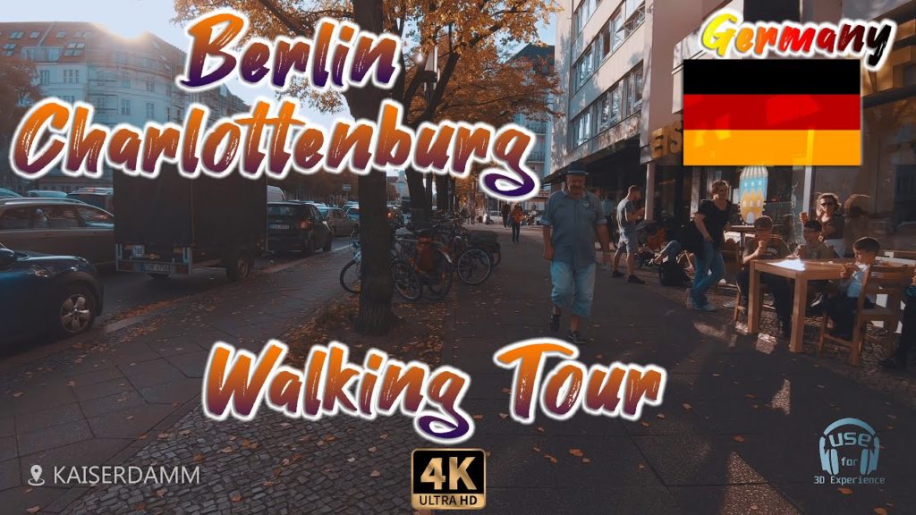 Walking in Berlin Charlottenburg | Kaiserdamm➡️Theodor-Heuss-Platz | 🎧 Binaural 3D Sounds | 4K ASMR