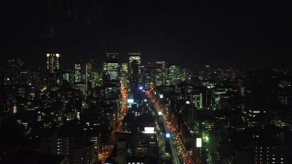 Monopolize the night view of central Osaka　4K大阪都心部の夜景を独り占め