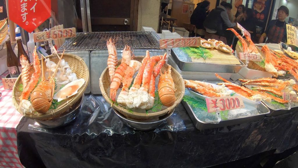 Japan osaka kuromon market. Just Walk [4K]