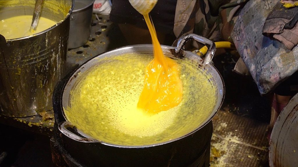 Deep Fried Wrapped Egg - Bangkok Street Food