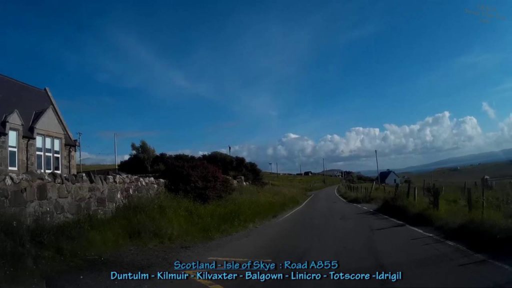 Scotland - Isle of Skye - Duntulm Kilmuir Kilvaxer Balgown Lincro Idrigil - 0284 Driving through