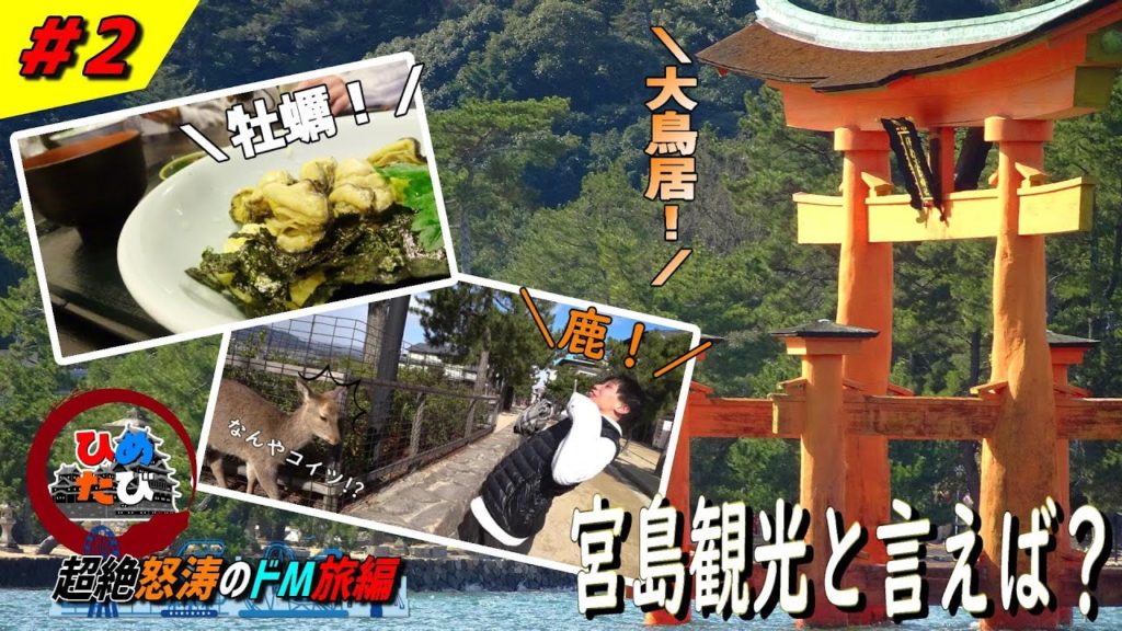 【広島観光】鹿と牡蠣と厳島神社 〜超絶怒涛のドM旅編 #2〜【ひめたび１】