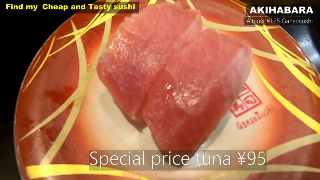 Tokyo cheap and fantstic Sushi ￥75～standhig sushi ￥95tuna Japanese daiylife