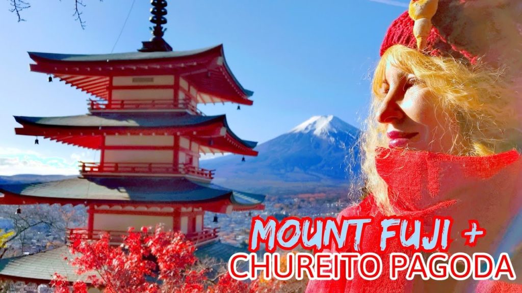 Adeyto🍁🗻🍁MOUNT FUJI + CHUREITO PAGODA in RED AUTUMN LEAVES iconic Japan 🎬 HUAWEI P30 PRO