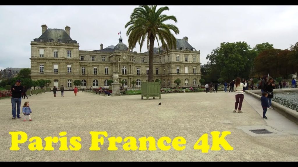 Walk around Paris France 4K. Place d'Itali - Panthéon - Louvre.