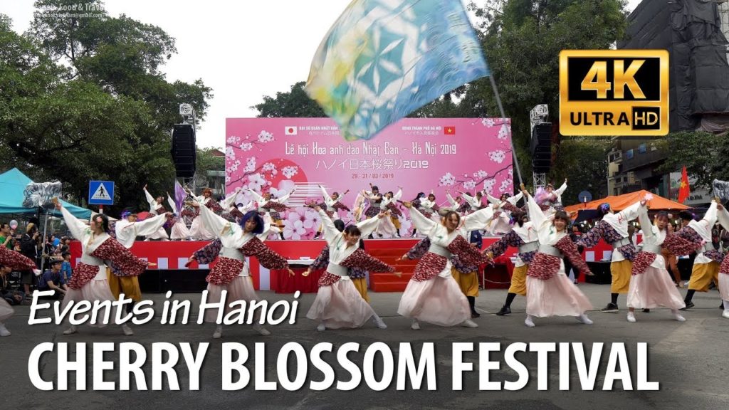 Yosakoi Dance in Japan Cherry Blossom Festival 2019 in Hanoi, Vietnam
