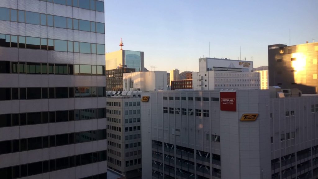 Sunrise @ Century Royal Hotel Chuo-ku Sapporo Hokkaido Japan (Timelapse)