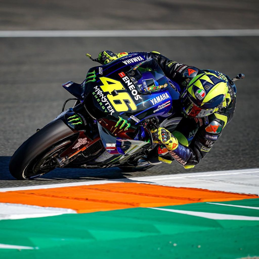 Not an easy day for @valeyellow46. He walked away from two crashes today but is ...