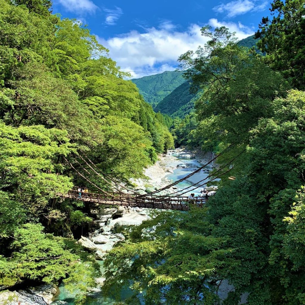 Oboke and Koboke are narrow canyons near the edge of the Iya Valley  in the moun...
