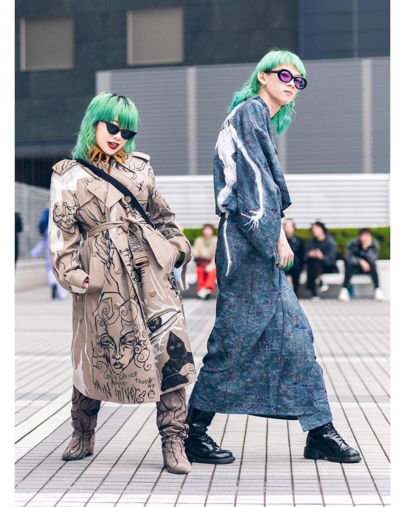 Riona (@riogacha) and Riku (@mind_infection) - both 19 - on the street in Tokyo ...