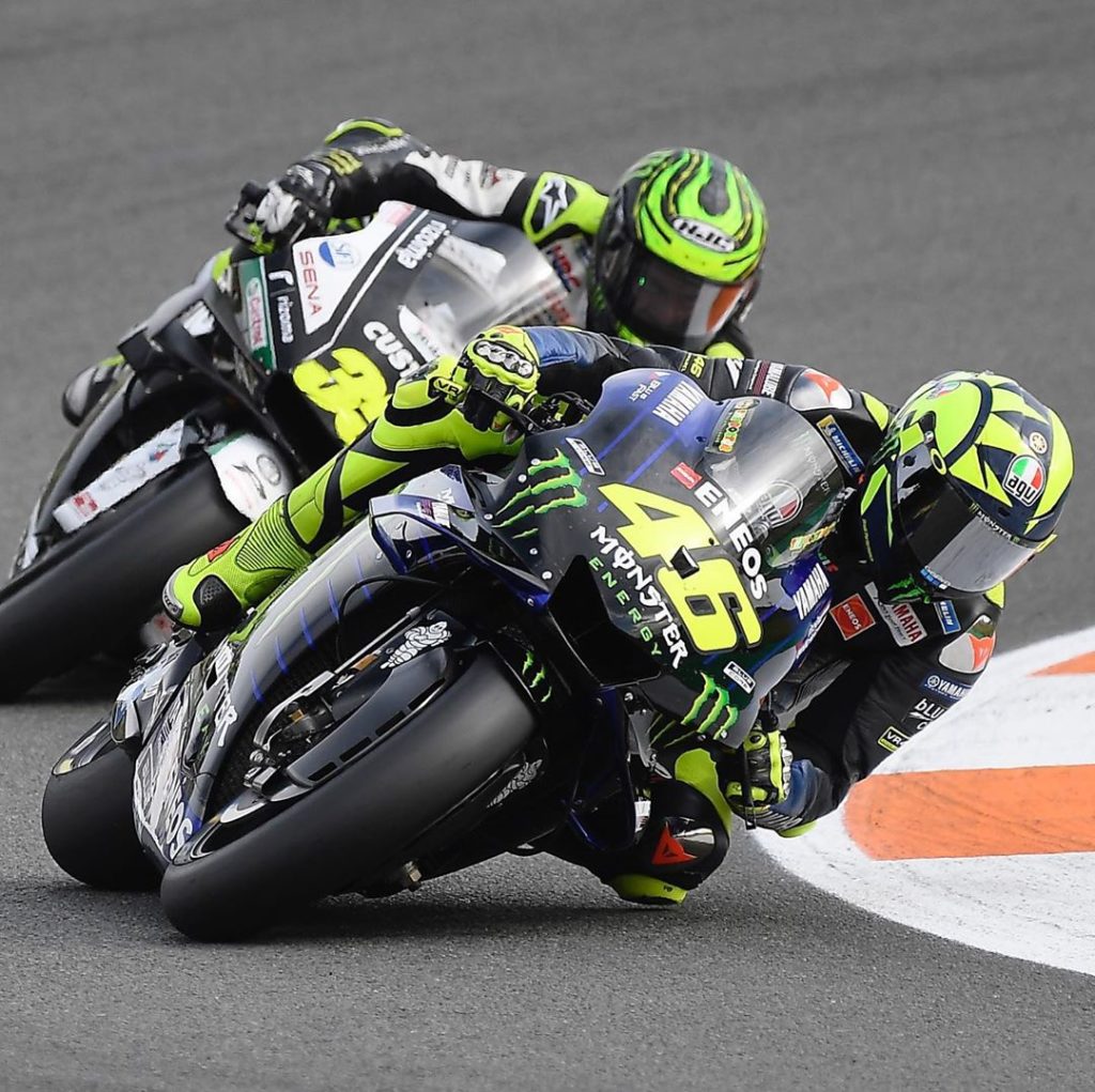 @valeyellow46 suffered low rear grip issues, but still rode from P12 to P8 in th...