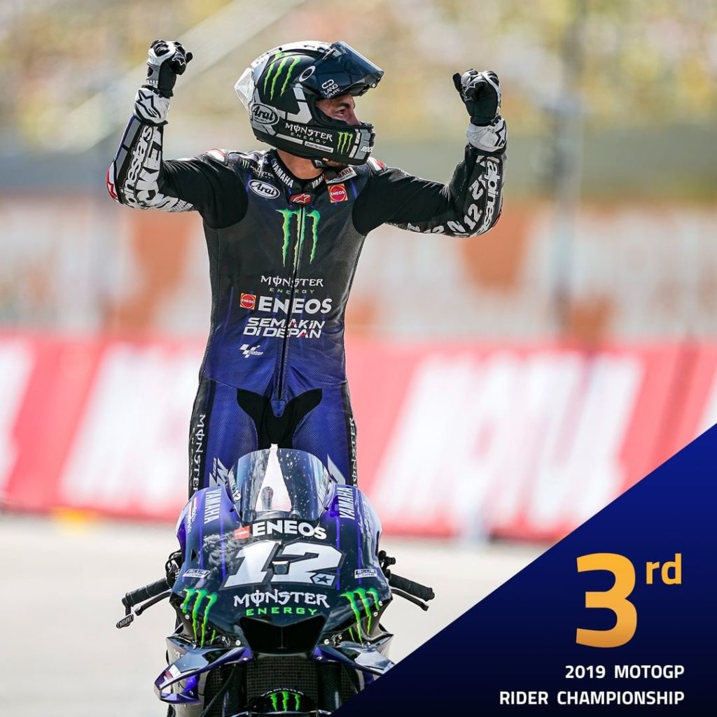 for @maverick12official in the 2019 @motogp World Championship classification. H...