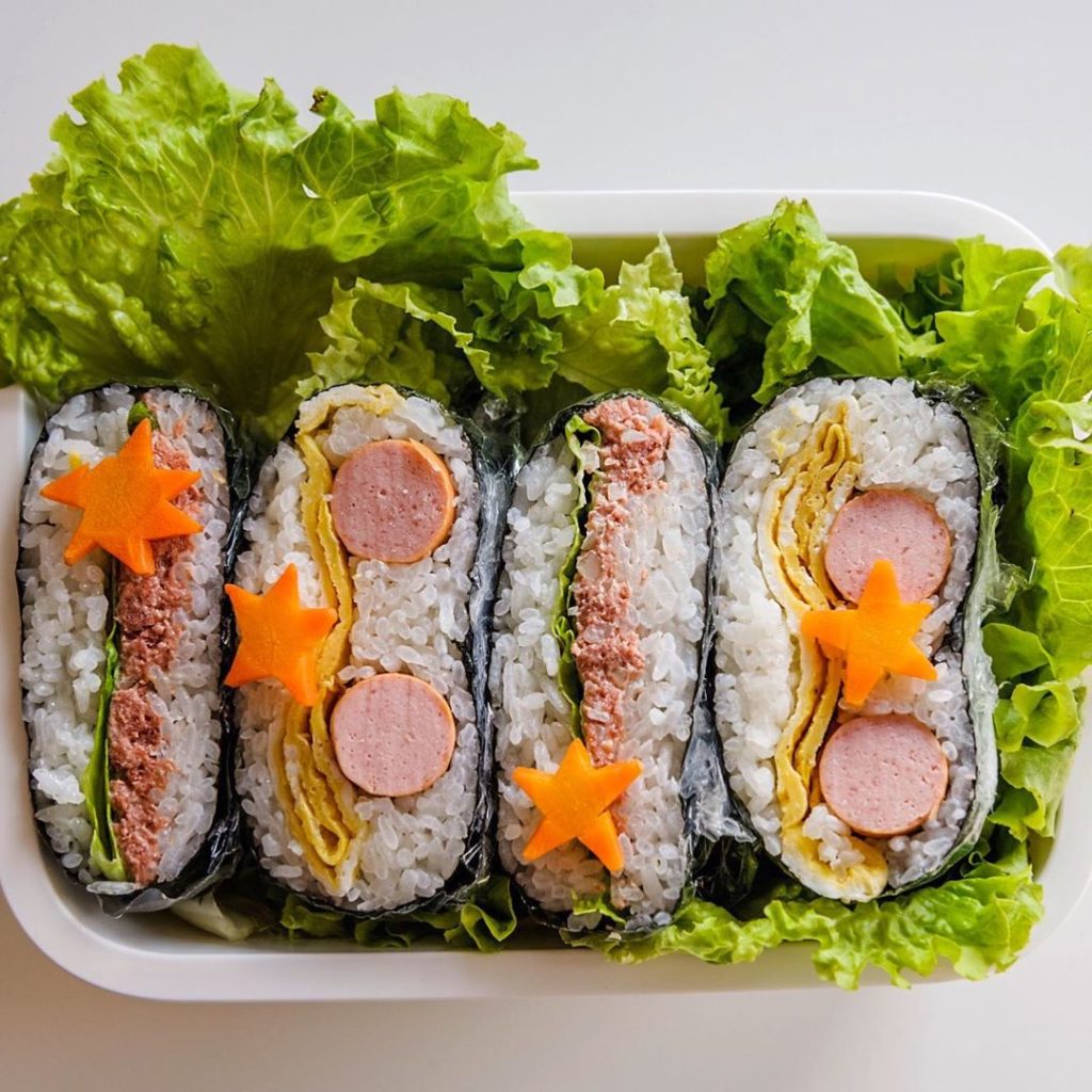 Makiko Itoh's recipe is for onigirazu (meaning “not an onigiri” or “not formed i...