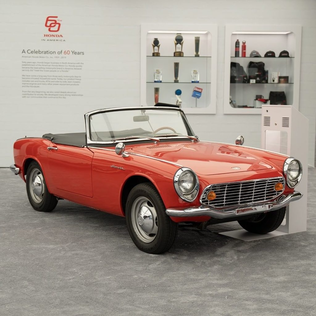 #TBT to the 1965 Honda S600. Come see it and other Honda vehicles at the #LAauto...