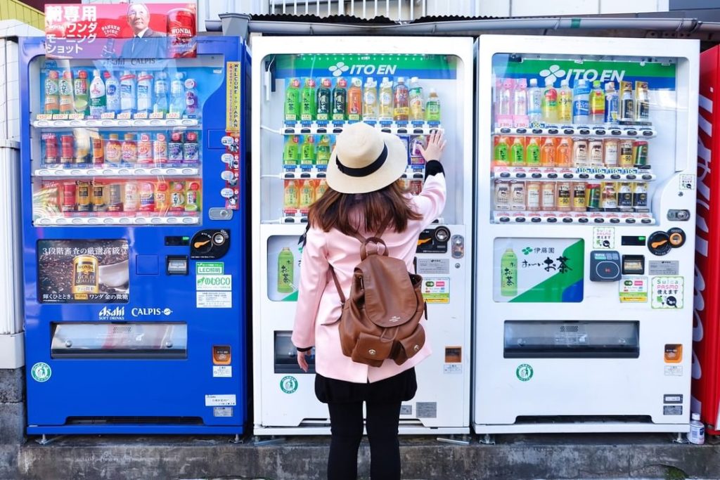 Vending machines are ubiquitous throughout Japan, offering people a convenient w...