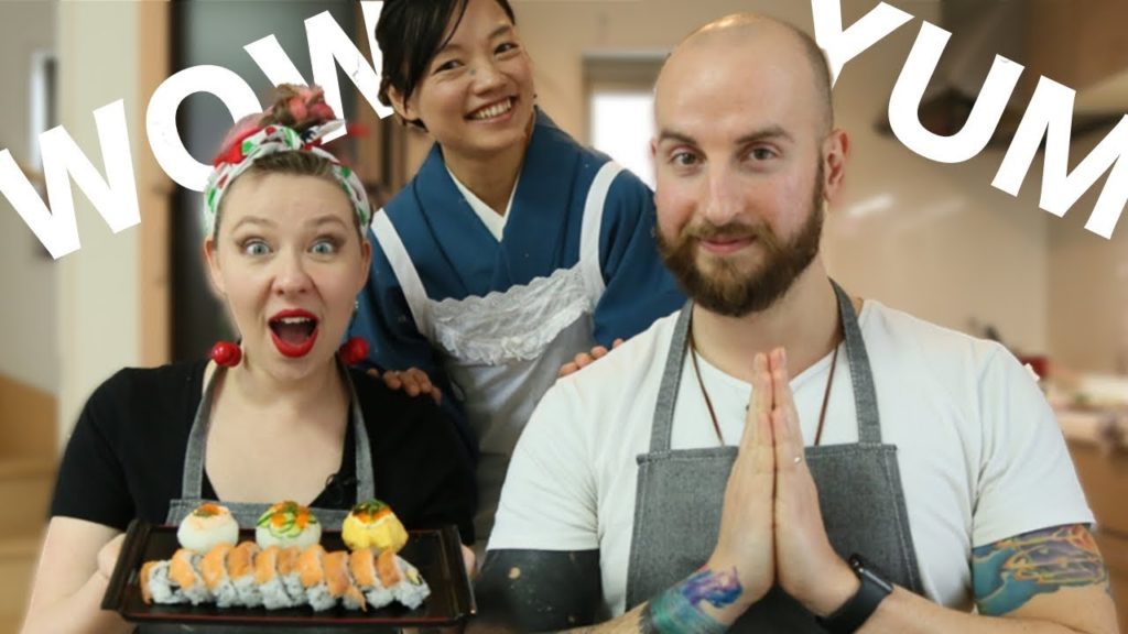 Rainbow Sushi Roll Lesson in Japan