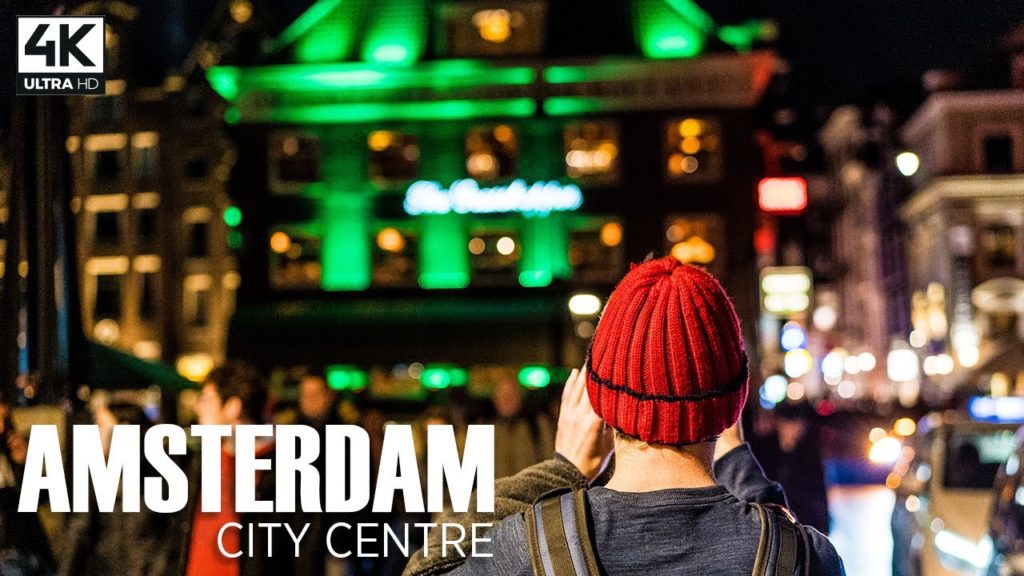 【4K】Walking Around AMSTERDAM City Centre at Night | Binaural City Sounds | ASMR 【4K】Walking Around AMSTERDAM City Centre at Night | Binaural City Sounds | ASMR