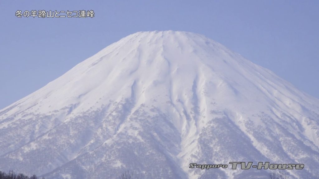 冬の羊蹄山とニセコ連峰 Mt.Yotei and the Niseko mountain range in winter 4K(UHD)