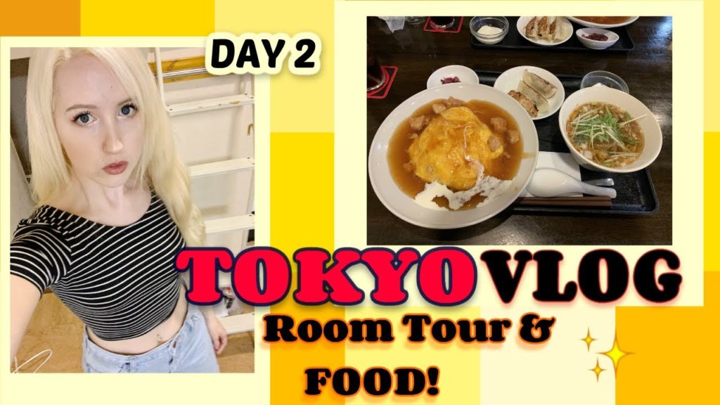 Japan Vlogs 2019, DAY 2, Room Tour & Food - CherieBelle