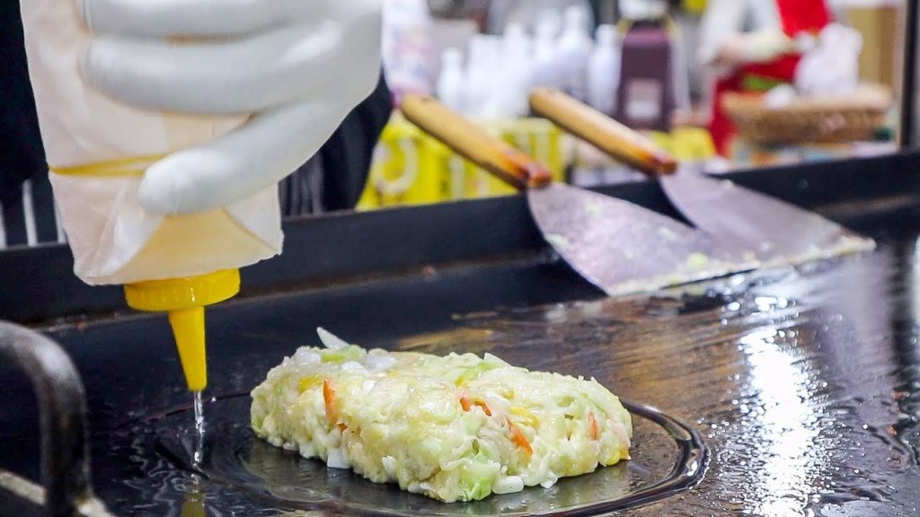 Japanese Street Food: Okonomiyaki | Japan Savoury Pancake