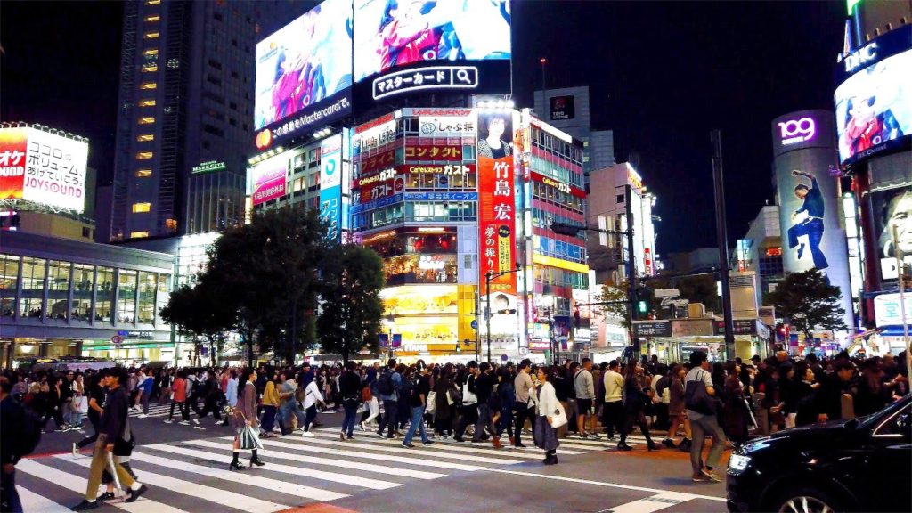 [4K] 渋谷 表参道 原宿 散歩 2019/11 Night Walk in Shibuya, Omotesando and Harajuku.