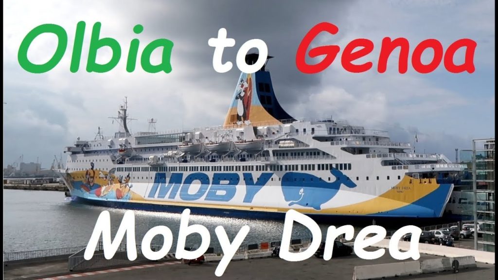 Olbia to Genova ferry trip on Moby Lines MS Moby Drea