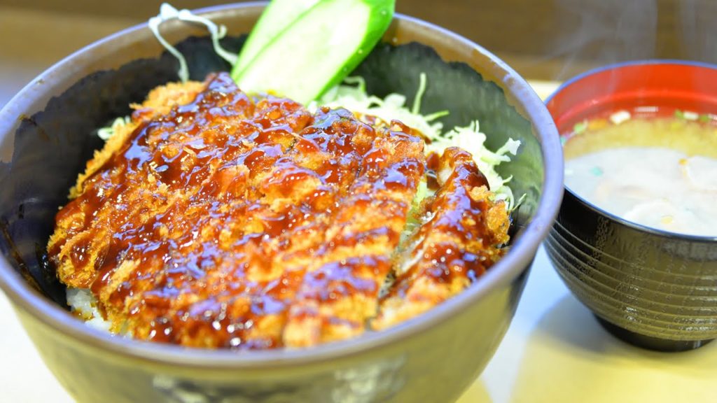 Lake Suwa service area Sauce-katsudon 諏訪湖レイクビューの朝食はソースカツ丼:Gourmet Report グルメレポート
