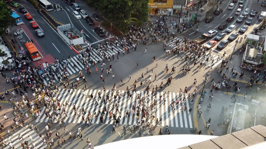 Shibuya Crossing - The view from the observation deck | Tokyo, Japan MAY 2019