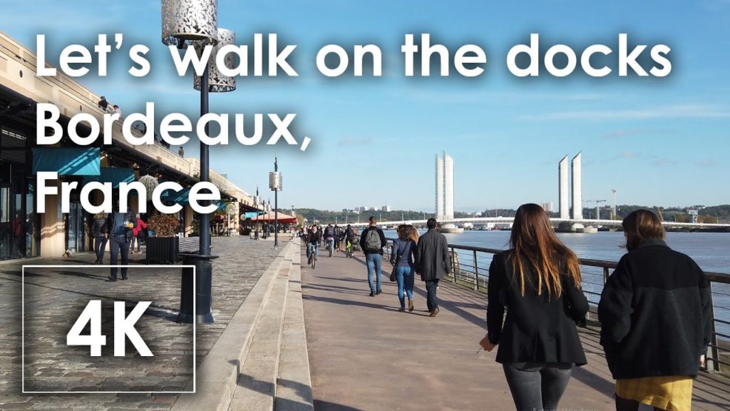 4k virtual walk Bordeaux France : Docks of Bordeaux by osmo pocket